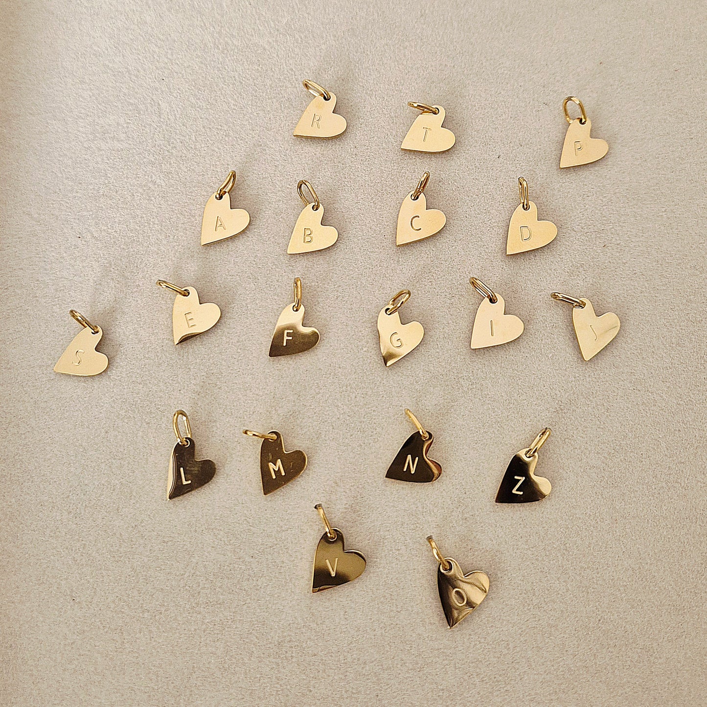 Charm Lettera nel Cuore
